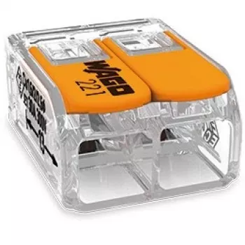 WAGO 221-612 - straight - 450 V - Orange - Transparent - EN 60664