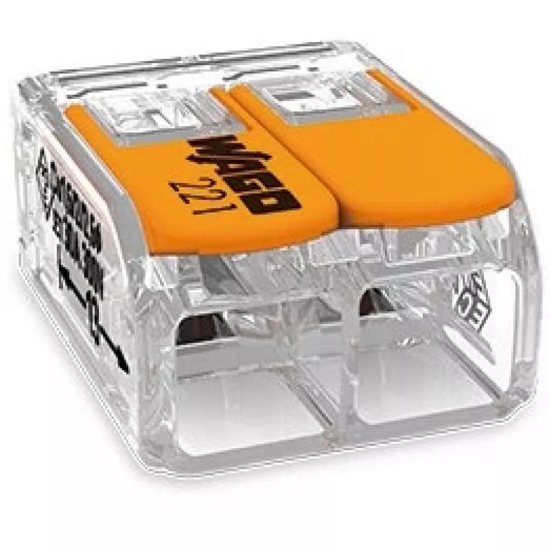 WAGO 221-612 - straight - 450 V - Orange - Transparent - EN 60664