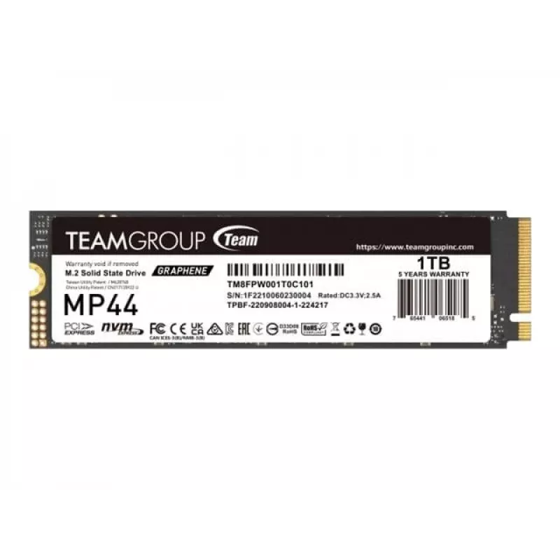 Team Group MP44 - SSD - 1 TB - Internal - M.2 2280 - PCIe 4.0 x4 (NVMe)