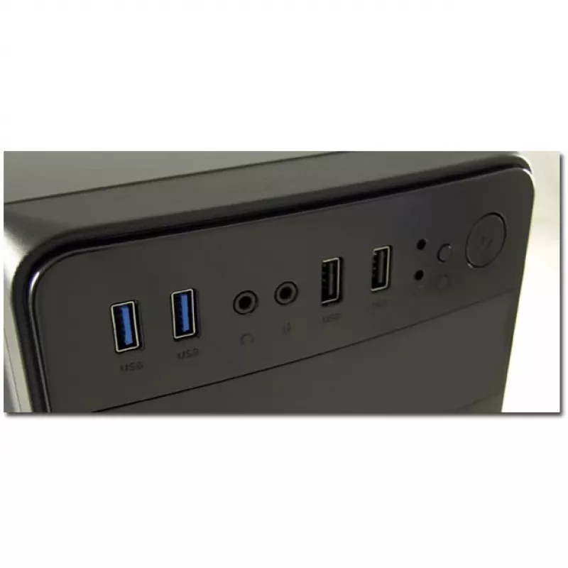 LC Power 2015MB - Tower - micro ATX - without Power Supply - Black - USB/Audio (LC-2015MB-ON)