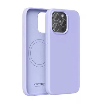 Phone case Vention Silicone Case KUFV0-40 for iPhone 15 Pro Max, purple, silicone soft-touch slim fit