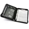 Document Folder A4 with Clamp and 4 Rings, Black, 355x260x50mm