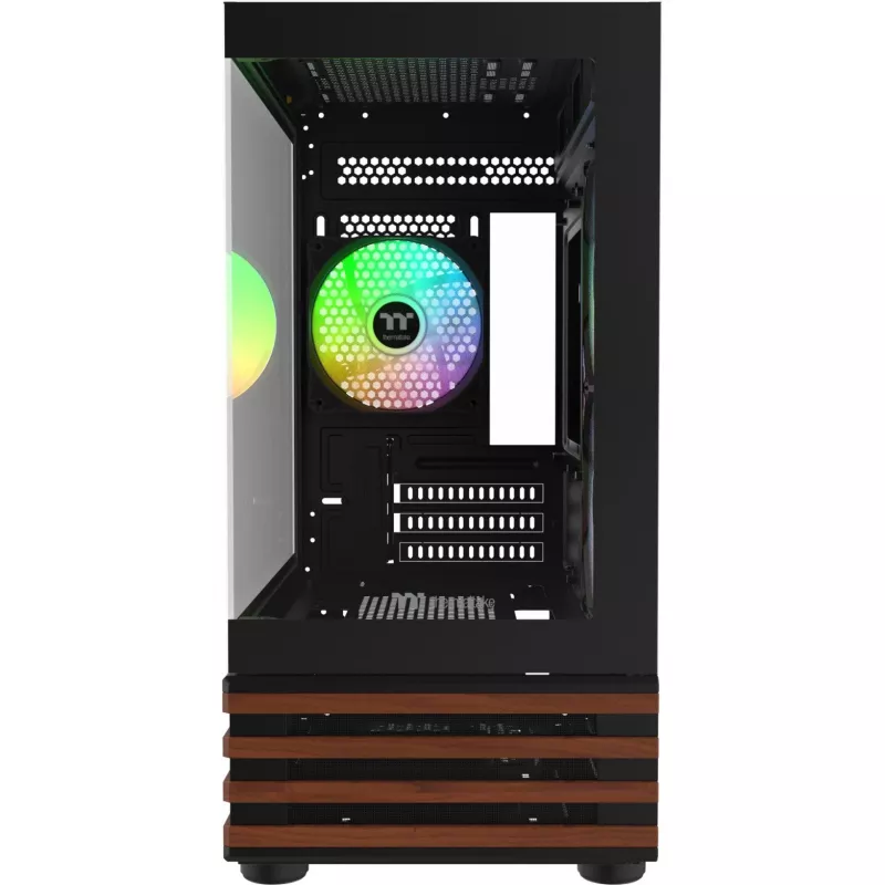 PC Micro Tower Thermaltake View 170 WS ARGB — Micro chassis, Black, supports PS2 PSU, 2x 120 mm side + 1x 120 mm rear fans, 2.5/3.5 inch HDD