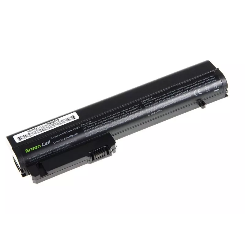 Green Cell - Laptop-Battery (equivalent to: HP RW556AA, HP HSTNN-C48C) - Lithium-ion - 6 cells - 4400 mAh - Black - for HP 2510p, Business Notebook nc2400, EliteBook 2530p,
