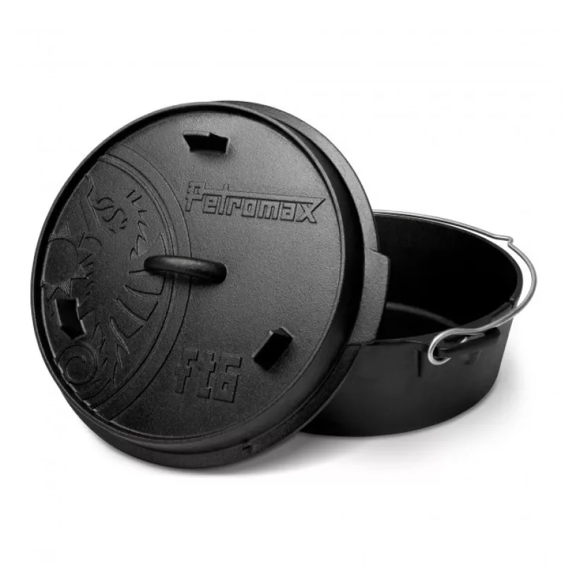 Dutch oven Petromax ft6-t 5.5 L Black Cast Iron