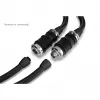 Quick Disconnect Fitting Alphacool ES BLH1A Push-in Female AG Chrome Black Matte