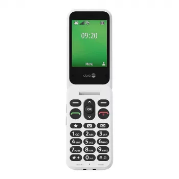 Feature phone Doro Leva E22 clamshell, 2.8 inch (7.11 cm) display, Single SIM, 0.3 MP camera, 1150 mAh, 127.8 g, Red/White