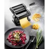 Manual pasta machine GEFU GF89426 — for lasagne, tagliatelle, tagliolini; stainless steel and plastic; 205×200×155 mm