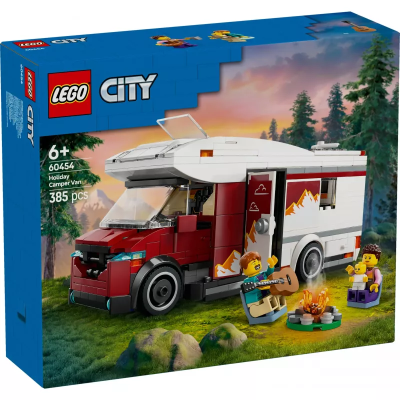 Construction toy LEGO City Adventure Camper 60454, 385 pieces, height 80 mm, for ages 6+