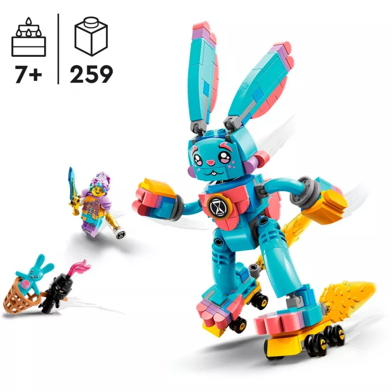 LEGO set DREAMZzz Izzie and Bunchu Rabbit 71453 – playset with minifigures and accessories