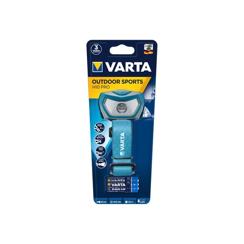 Headband flashlight Varta 16650 101 421 Aqua colour