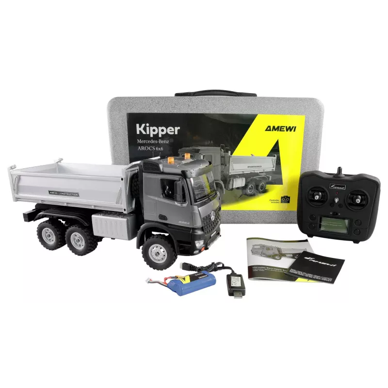 Dump truck Amewi 22685 radio-controlled 1:14 scale, electric engine, Li-Ion 2500 mAh