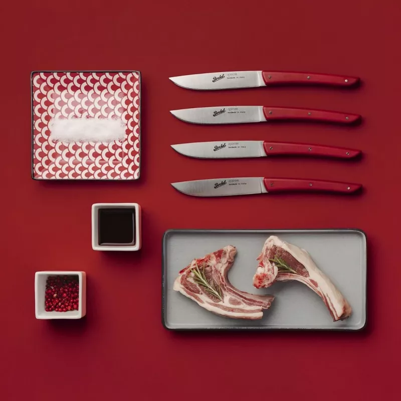 Berkel steak knife set 4-piece Color Red