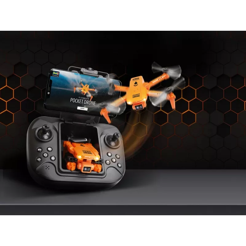RC quadrocopter REVELL Pocket Drone 23810 — 2.4 GHz, 4-channel remote control