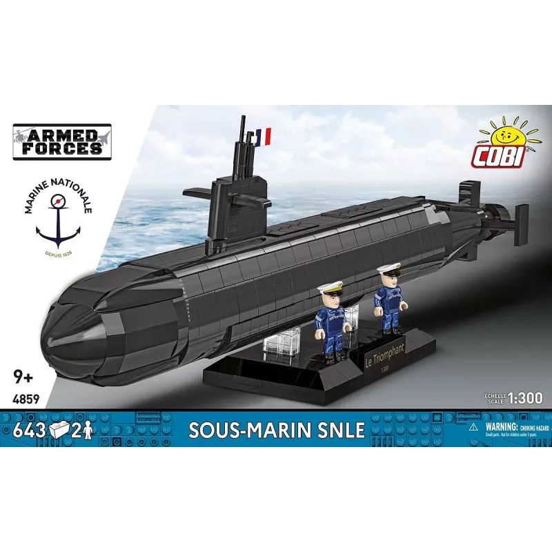 Cobi Blocks Sous-Marin SNLE construction set — 643 pieces