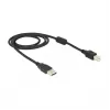 USB Cable DeLOCK 83566 USB 2.0 1m USB A USB B Black