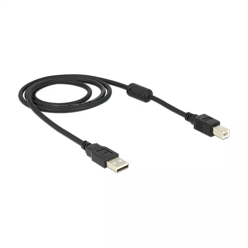 USB Cable DeLOCK 83566 USB 2.0 1m USB A USB B Black