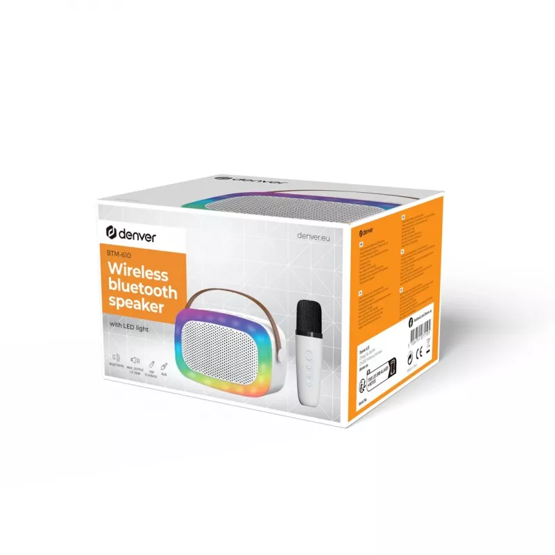 Denver BTM-610 Portable Speaker White