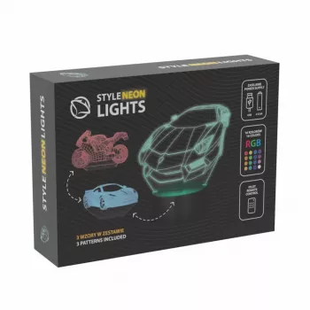 LED vehicle RGB 3D light decoration MANTA SNL120RGB — RGB lamp for cars and motorcycles