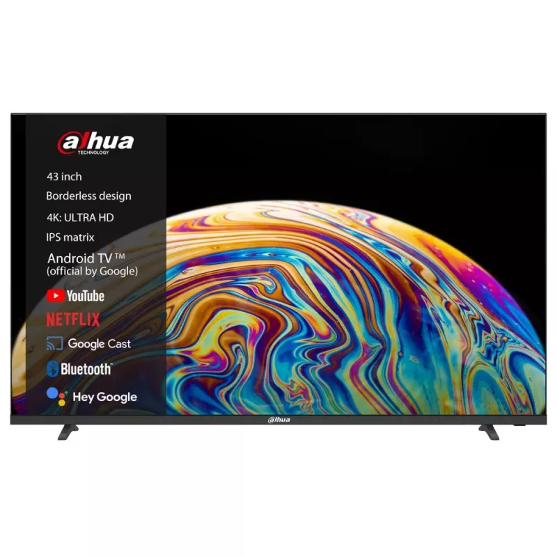 Dahua Technology DHI-LTV43-SD400 TV 108 cm (42.5 inch) 4K Ultra HD Smart TV Wi-Fi Black 260 cd/m²