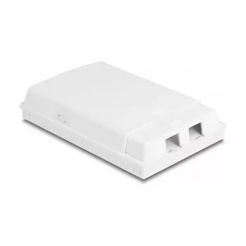 DeLOCK Optical Fiber Connection Box 2 x SC Simplex LC Duplex White