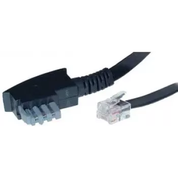 telephone cable ShiverPeaks BS70166 6 m Black