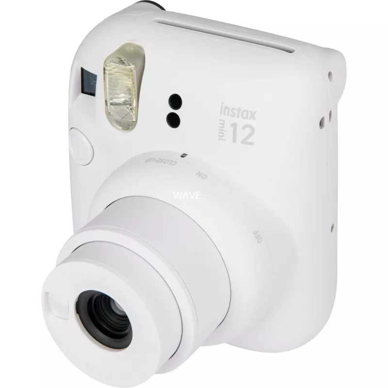 Instant camera Fujifilm Instax Mini 12 White — 86×54 mm prints, 60 mm focal length, AA battery