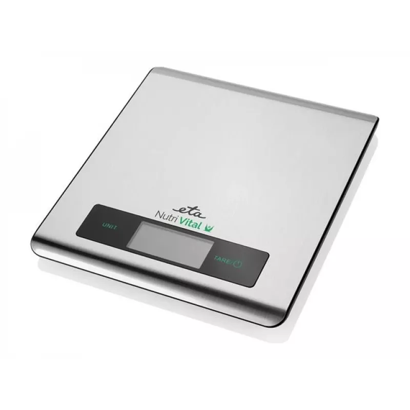 Electronic kitchen scale ETA Nutri Vital Metallic Rectangle — 5 kg capacity, 1 g accuracy, LCD