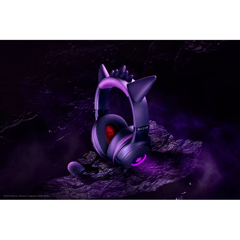 Razer Kraken Kitty V2 - Pokemon Gengar Ed. Headset Wired headband Gaming USB Type-A Pink