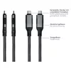 Good Connections Ethernet-Cable USB-C RJ45, Anthracite, 3,0m