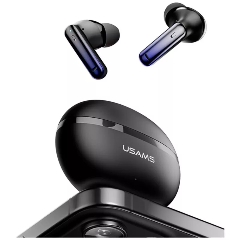 Bluetooth headphones Usams TWS E02 ANC+ENC black