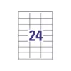Universal Labels 70x35mm InkjetLaserCopy A4 100 Sheets 2400 pc(s) White