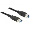 USB Cable DeLOCK 85068 USB 3.2 Gen 1 2m USB A USB B Black