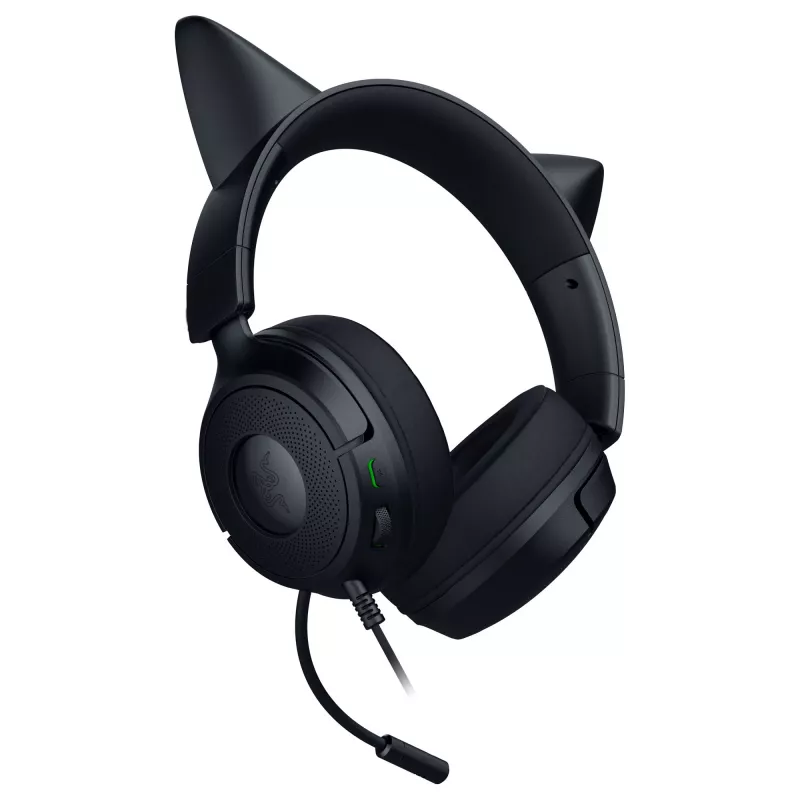 Wired gaming headset Razer Kraken Kitty V3 X — on-ear, integrated microphone
