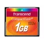 Transcend - Flash Memory Card - 1GB - 133x - CompactFlash Card (TS1GCF133)