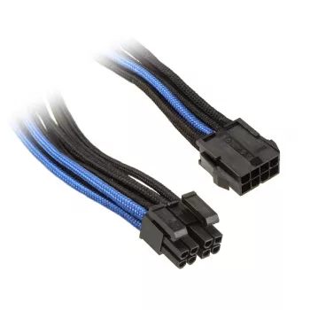 Silverstone EPS 8-Pin zu EPS/ATX 4+4-Pin Cable, 300mm - black/ (SST-PP07-EPS8BA)