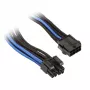 Silverstone EPS 8-Pin zu EPS/ATX 4+4-Pin Cable, 300mm - black/ (SST-PP07-EPS8BA)