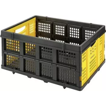 Storage box STANLEY SXWTD-FT505, 568×410×272 mm, black/yellow