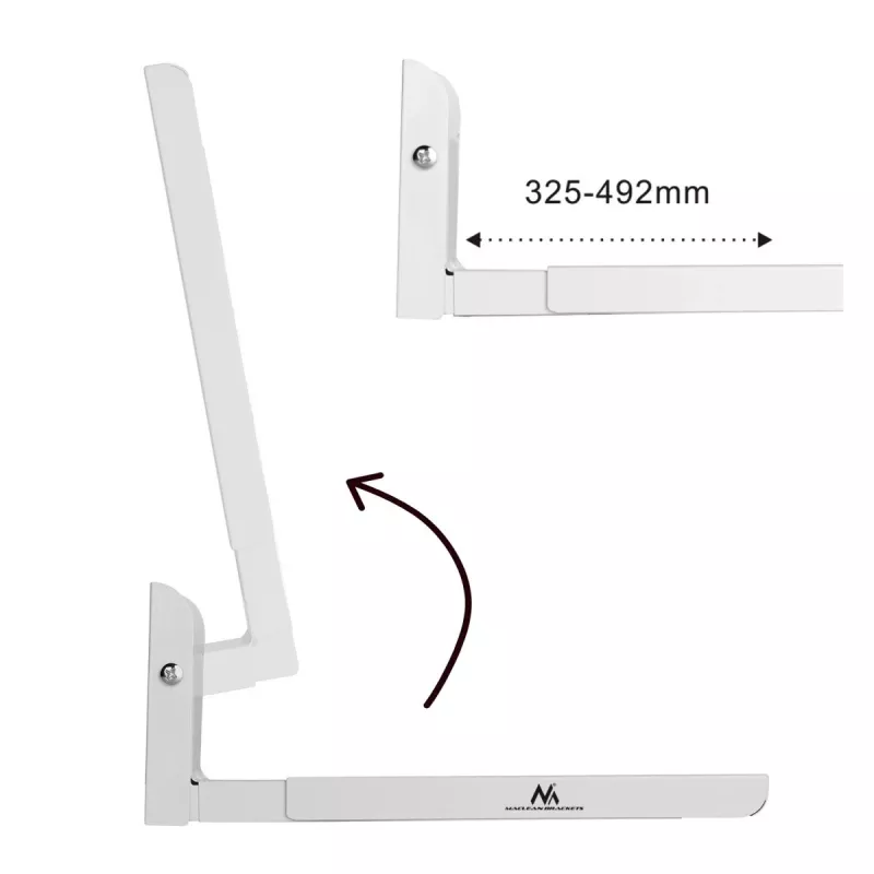 Maclean MC-915W replacement microwave oven door handle, white