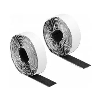 Hook-and-loop tape DeLOCK 19072 self-adhesive 5m x 25mm black