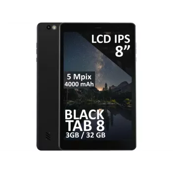 Tablet BLOW BlackTAB8 8 inch 4G LTE, 3GB RAM, 32GB eMCP, Android 14, IPS 1200×1920, MicroSD