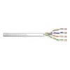 Network Cable Digitus CAT 6A U/UTP twisted pair patch cord raw 100m Grey
