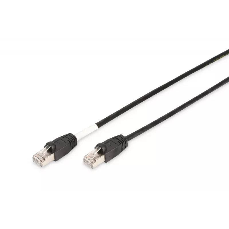Network Cable Digitus CAT 6 S/FTP outdoor patch cord RJ-45 Cat6 10m Black