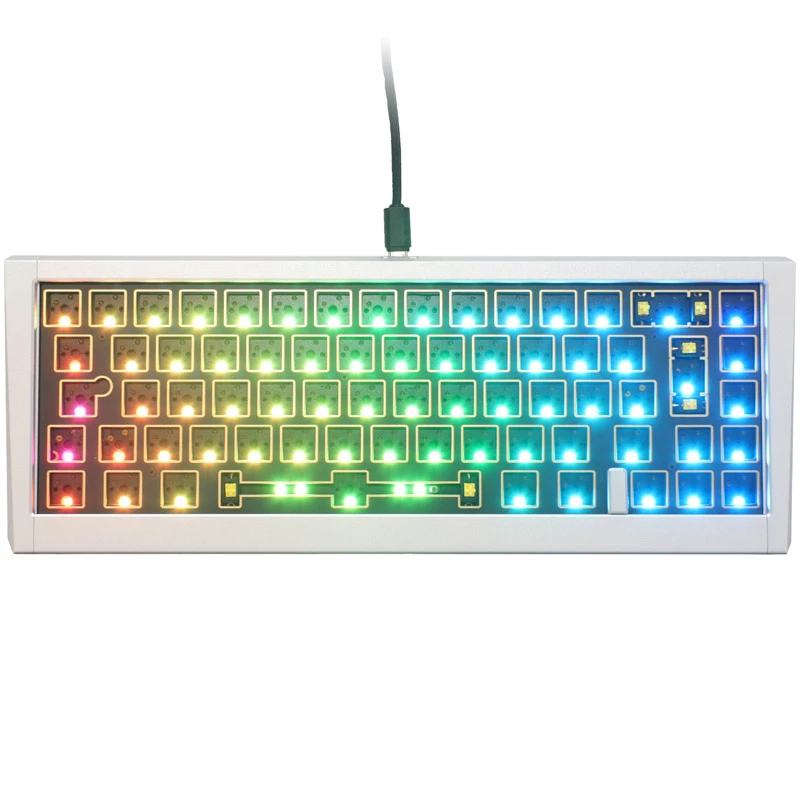 Ducky Outlaw 65 keyboard Universal USB Silver Mechanical RGB LED