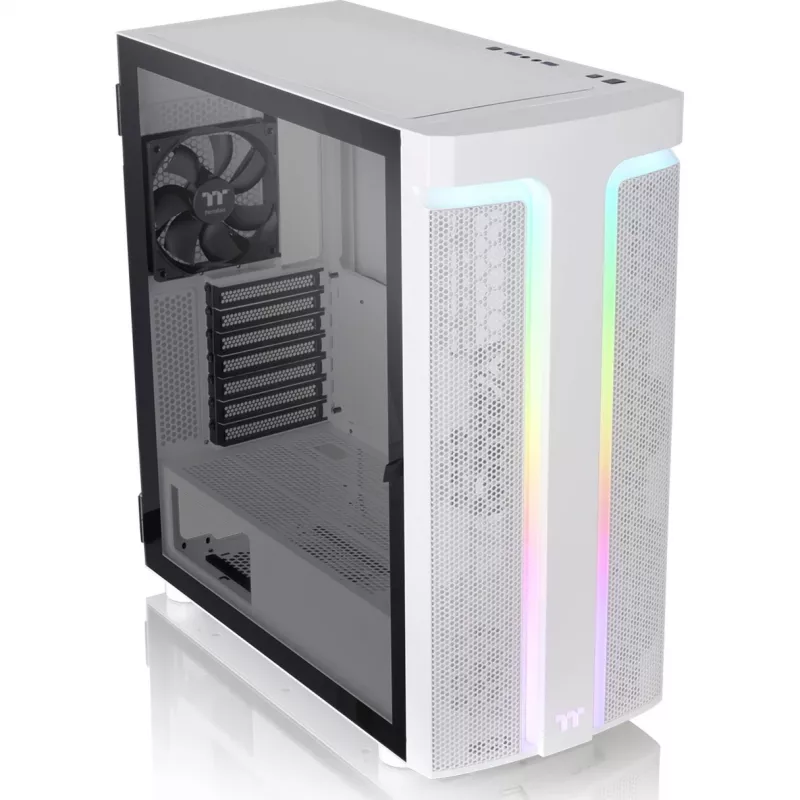 Thermaltake H590 TG ARGB Snow Mid Tower Case, White