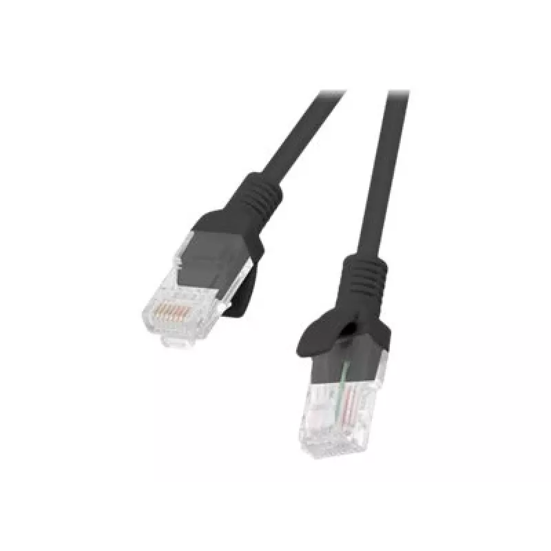 Networking cable LANBERG PCU5-10CC-0200-BK RJ-45 Cat5e U/UTP 2 m Black