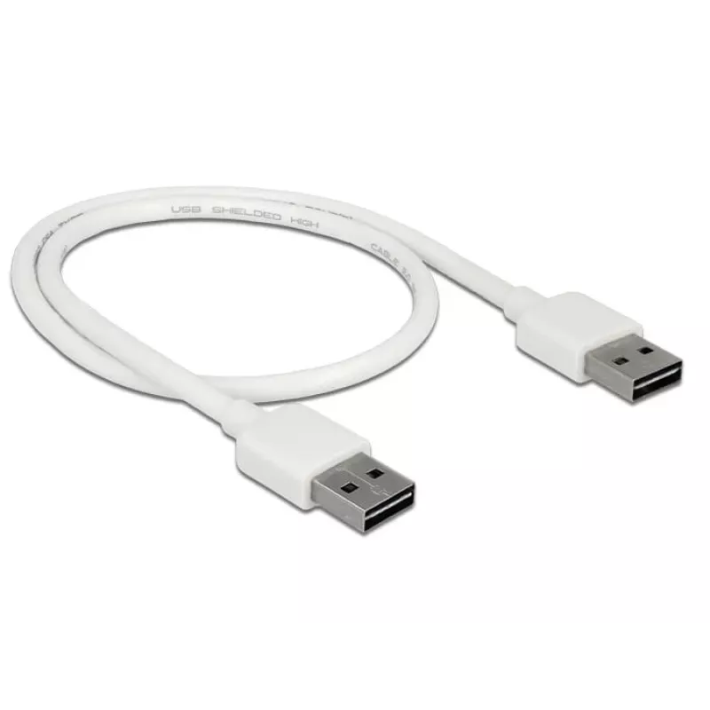 USB Cable USB 2.0 DeLOCK 85192 0.5m White