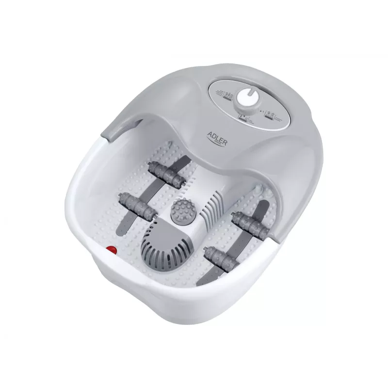 Leg Massager Adler AD 2167 with Rolling and Vibrating Massage, Heat, Adjustable Intensity, 80 W, Grey White