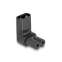 DeLOCK Netzadapter IEC 60320 C8 to C7 Plug Socket 2.5 A 90° Black