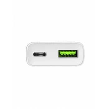 Power adapter NATEC Ribera NUC-2376 — 1× USB-A, 1× USB-C, 3 A output